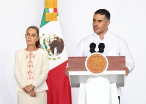 Harfuch destaca cooperación México–EU; Sheinbaum anuncia inversión de 20 mil mdp en Veracruz