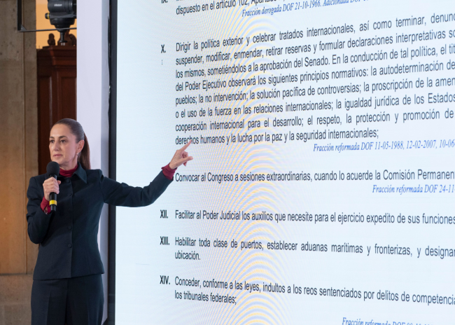 Sheinbaum: la decisión sobre el rumbo de Venezuela corresponde únicamente a su pueblo