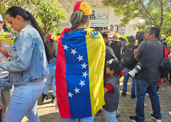 Manifestaciones a favor y en contra de Nicolás Maduro en la CDMX