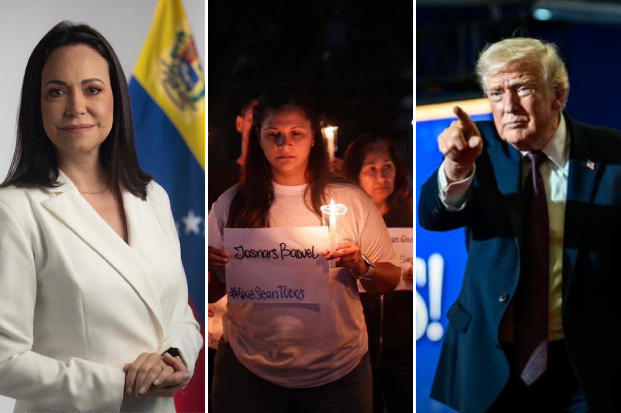 Venezuela libera presos políticos, María Corina Machado visita al Papa y Trump se autodenomina “presidente” del país