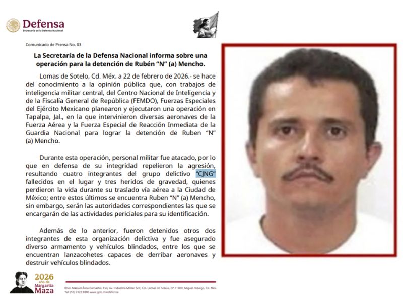 muerte de El Mencho muerte de El Mencho genera ola de seinformación