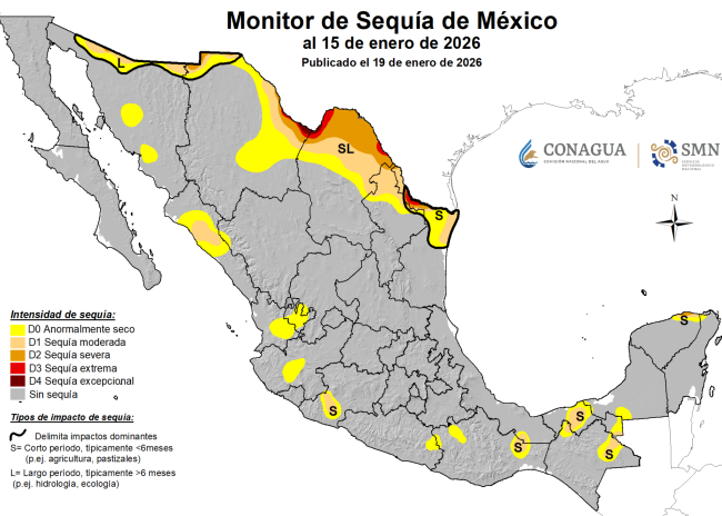Disminuye sequía en México: más de 2 mil municipios libres de falta de agua
