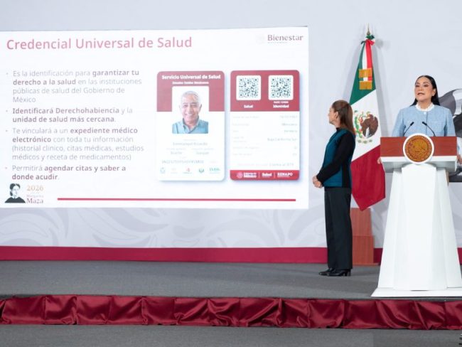 Sheinbaum anuncia credencialización universal de salud Sheinbaum anuncia credencialización universal de salud