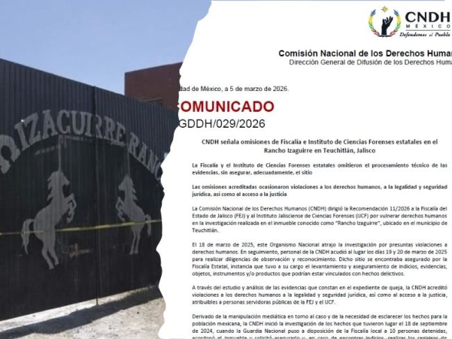 A un año del Rancho Izaguirre la CNDH A un año del Rancho Izaguirre la CNDH