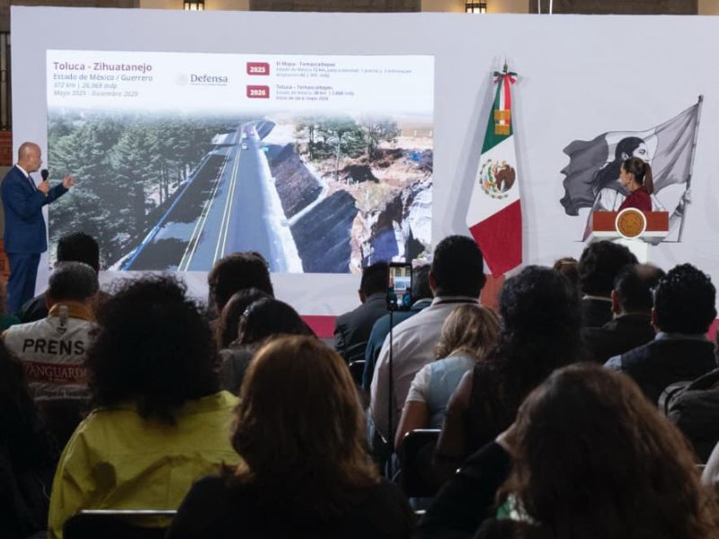 Sheinbaum informa arranque de reconstrucción por lluvias, inversión histórica en carreteras