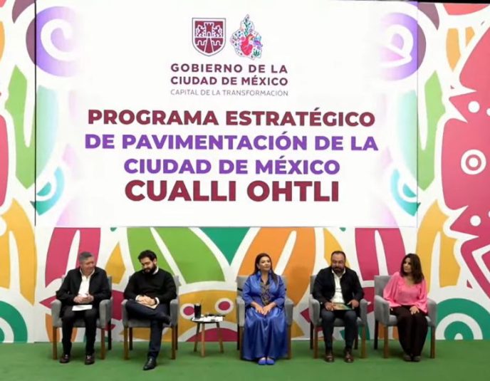 Clara Brugada reporta 80% de avance en “Cualli Ohtli”, programa de pavimentación con inversión histórica en CDMX.