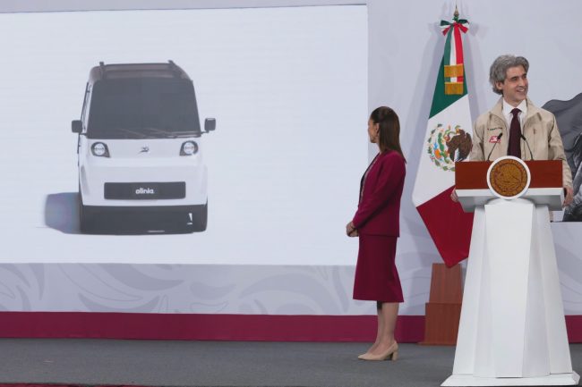México presentará el 7 de junio el prototipo del vehículo eléctrico Olinia