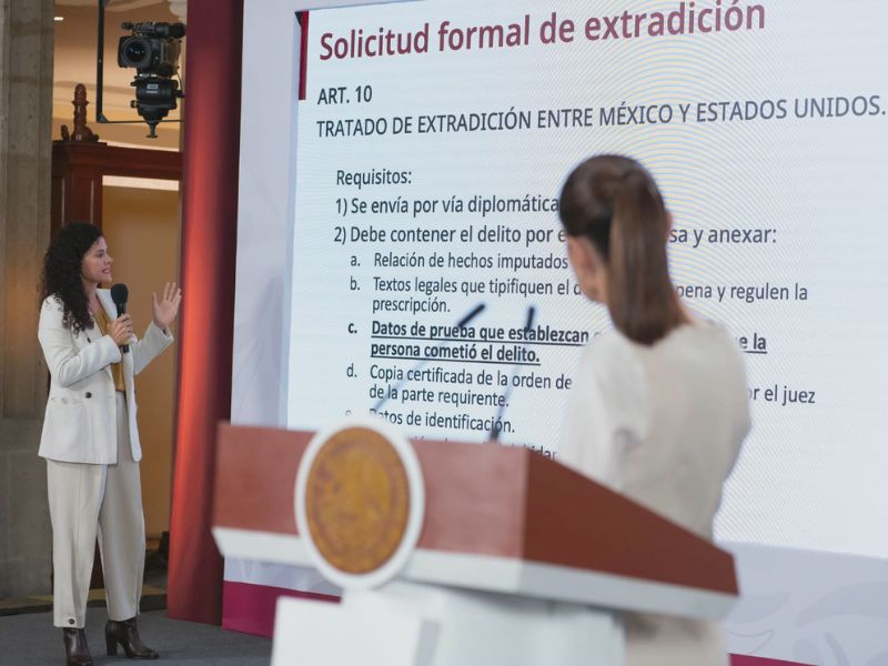 Sheinbaum y Alcalde explican el proceso de extradición en el caso Sinaloa. Sheinbaum y Alcalde explican el proceso de extradición en el caso Sinaloa.