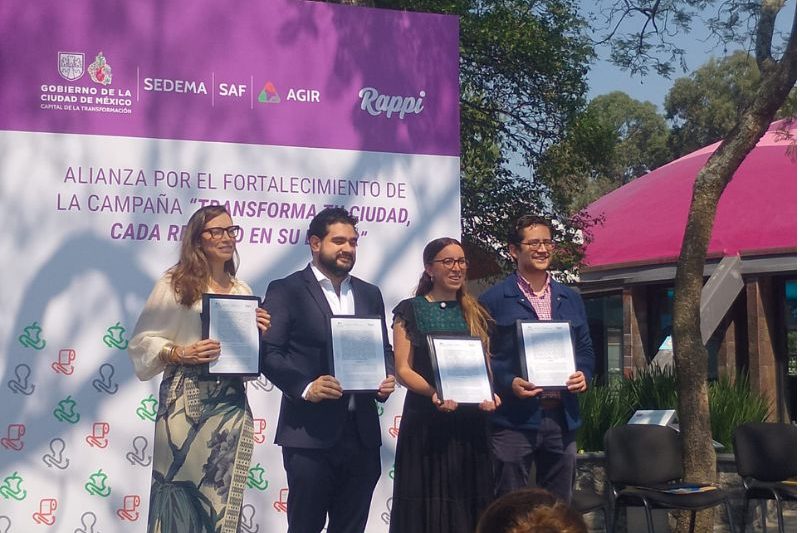 Ciudad de México y Rappi lanzaron una alianza para fortalecer la separación de residuos