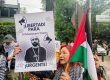 Embajada de Israel en México enfrenta protesta por detención de cinco integrantes de Global Sumud.