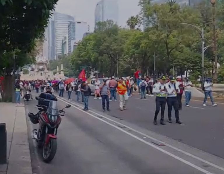 La CNTE marchó en la CDMX para exigir la abrogación de la Ley del ISSSTE