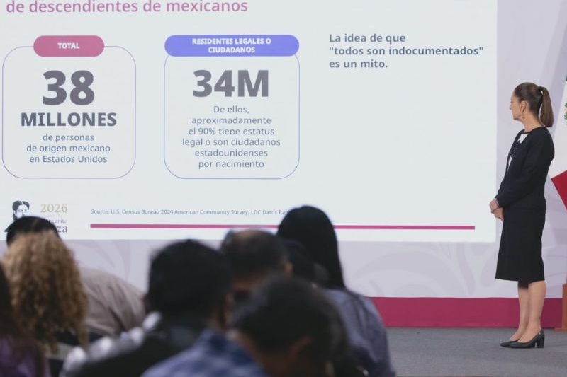 Claudia Sheinbaum defendió a los mexicanos en Estados Unidos y aseguró que son trabajadores y emprendedores.