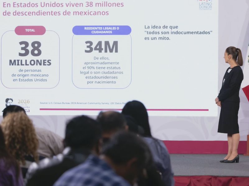 Claudia Sheinbaum defendió a los mexicanos en Estados Unidos y aseguró que son trabajadores y emprendedores.