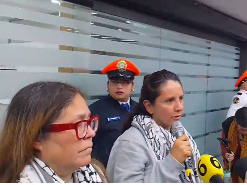 Violeta Núñez y Sol González, activistas mexicanas detenidas por Israel
