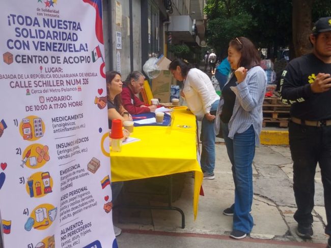Víveres, enseres: así se ve el apoyo de México a Venezuela