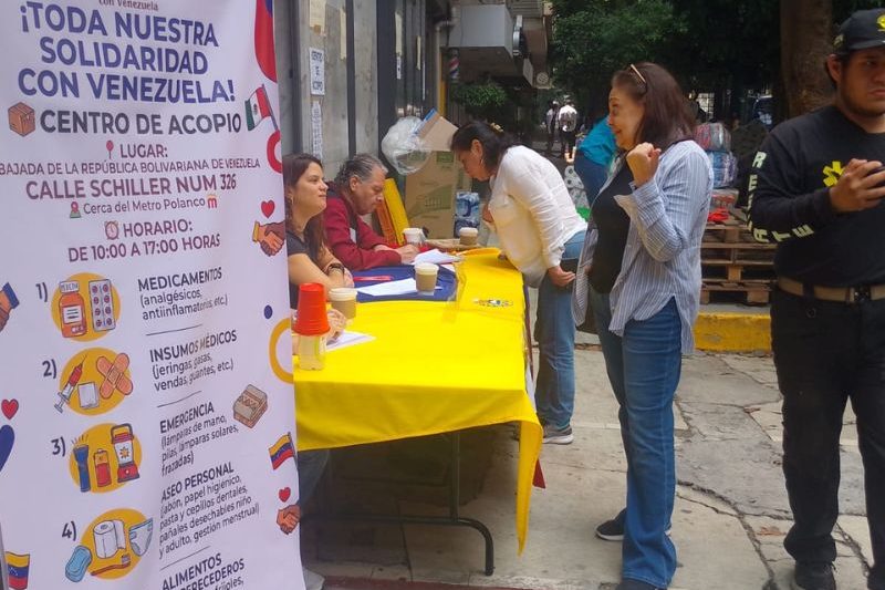 Víveres, enseres: así se ve el apoyo de México a Venezuela