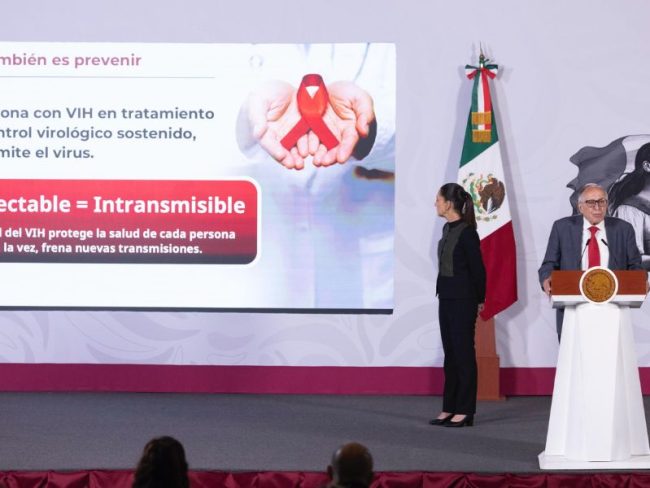 Salud presenta estrategia para eliminar la transmisión del VIH para 2030 con pruebas y tratamientos gratuitos. Además, IMSS e ISSSTE anunciaron nuevos resonadores magnéticos y camas hospitalarias para fortalecer los servicios de salud.
