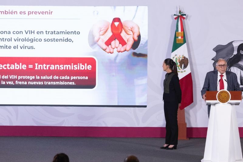 Salud presenta estrategia para eliminar la transmisión del VIH para 2030 con pruebas y tratamientos gratuitos. Además, IMSS e ISSSTE anunciaron nuevos resonadores magnéticos y camas hospitalarias para fortalecer los servicios de salud.