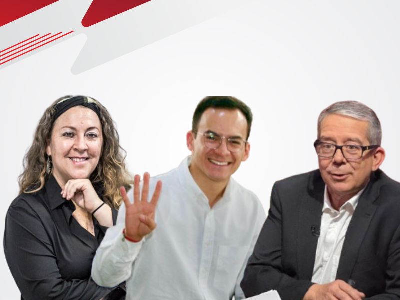 Ana Francis Mor, Jenaro Villamil y Alejandro Torres