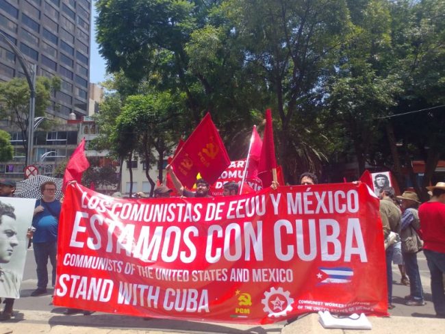 “Cuba no es una amenaza, el bloqueo sí”: marchan en CDMX contra sanciones de EU “Cuba no es una amenaza, el bloqueo sí”: marchan en CDMX contra sanciones de EU