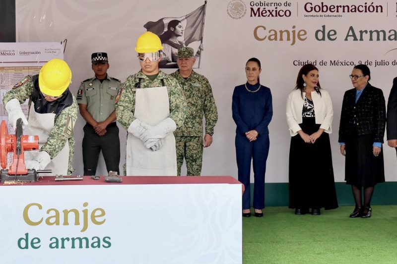 México suma más de 11 mil armas entregadas en estrategia de desarme