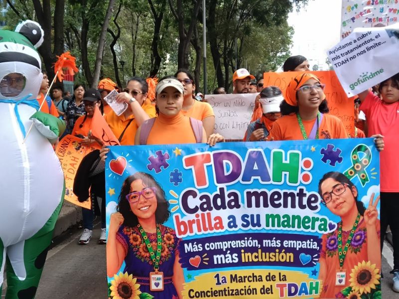 Primera marcha por el TDAH exige inclusión escolar y un alto a la discriminación Primera marcha por el TDAH exige inclusión escolar y un alto a la discriminación