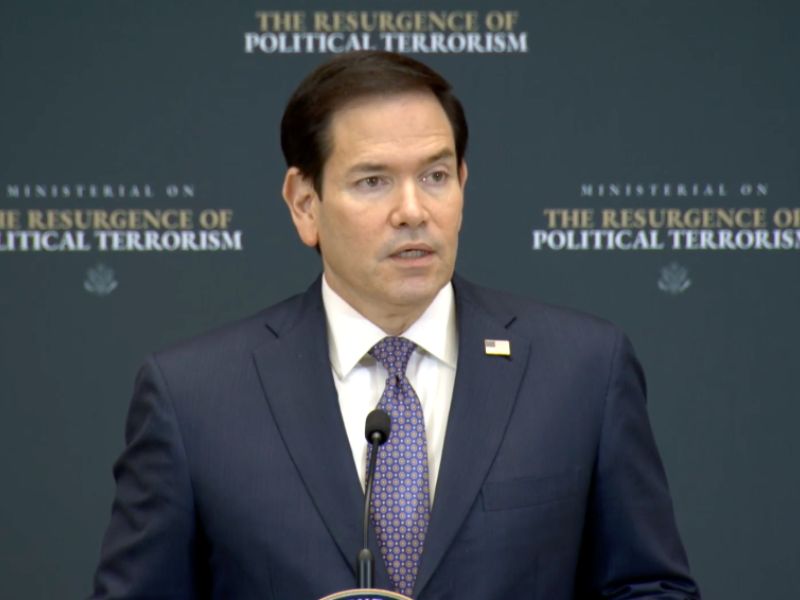 Marco Rubio advirtió sobre un supuesto aumento del terrorismo de extrema izquierda en EU y Europa