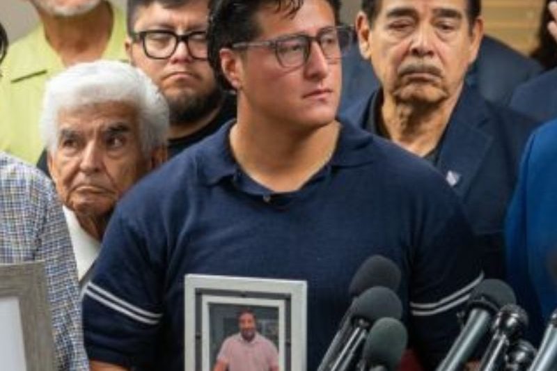 Familiares de Lorenzo Salgado y LULAC denuncian persecución contra migrantes