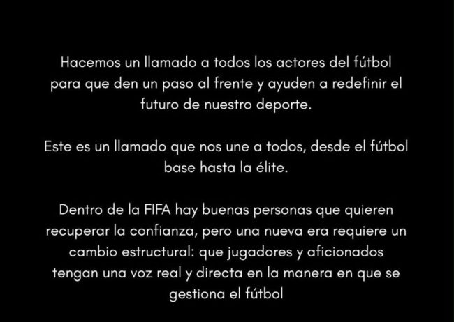 JUGADORES COMUNICADO