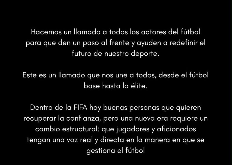 JUGADORES COMUNICADO