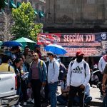 CNTE se reúne con Sheinbaum en Palacio Nacional