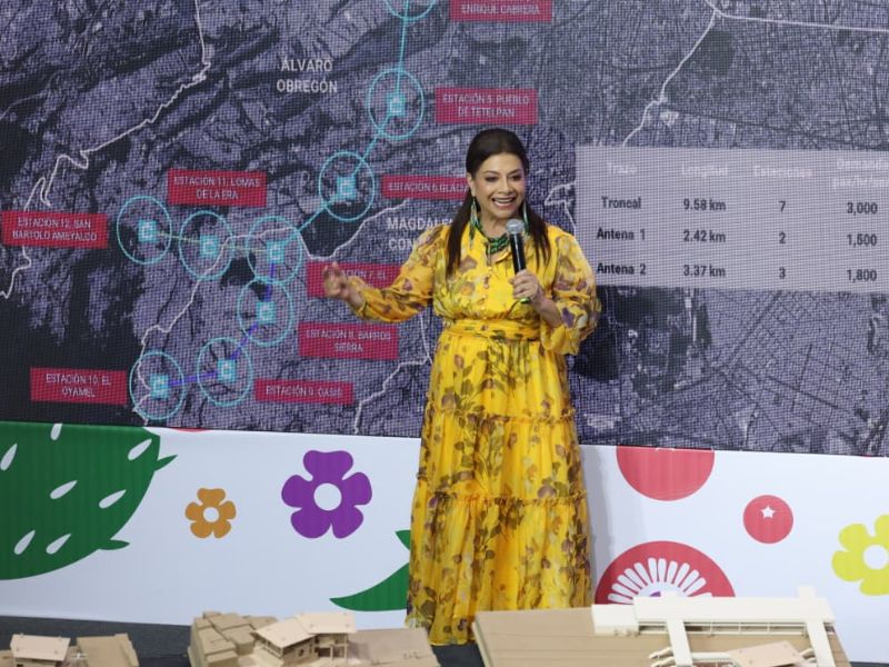 Clara Brugada informa avance del 20% en nuevas líneas del Cablebús CDMX Clara Brugada informa avance del 20% en nuevas líneas del Cablebús CDMX