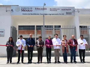 Sheinbaum inaugura nuevo bachillerato en Texcoco