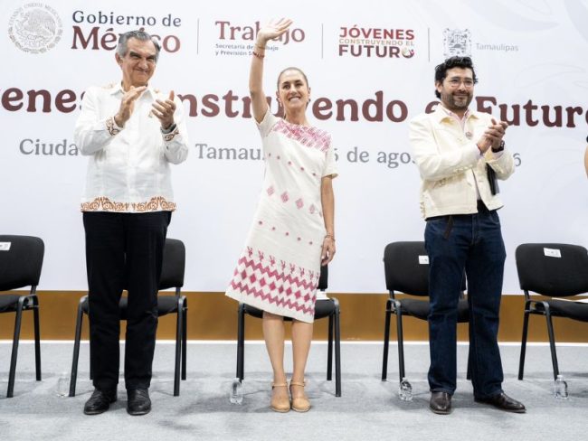 Sheinbaum promueve Jóvenes Construyendo el Futuro en Tamaulipas