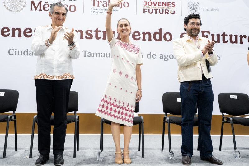 Sheinbaum promueve Jóvenes Construyendo el Futuro en Tamaulipas
