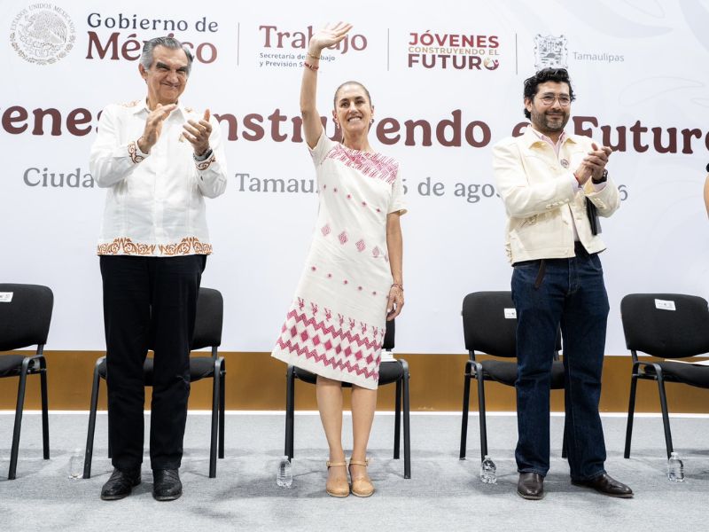 Sheinbaum promueve Jóvenes Construyendo el Futuro en Tamaulipas