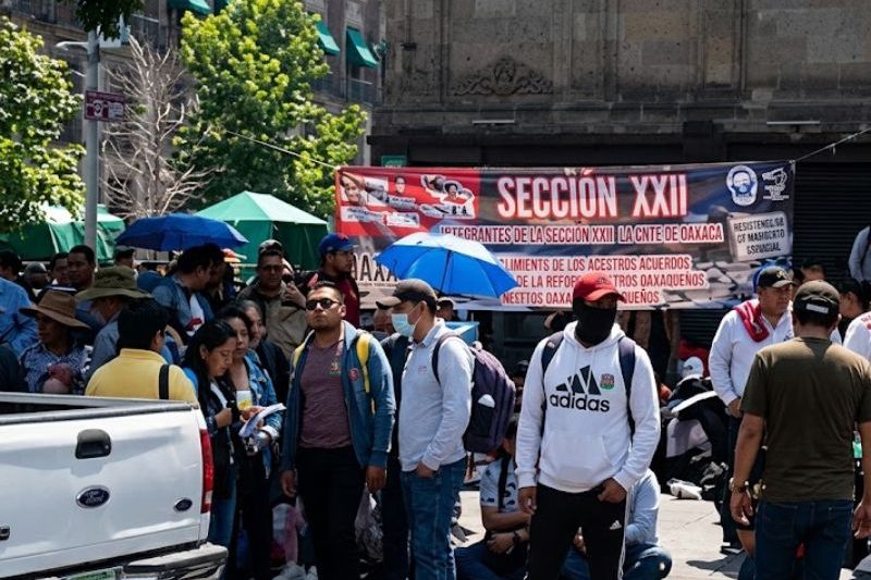 CNTE se reúne con Sheinbaum en Palacio Nacional