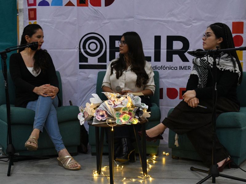 Durante la FLIR IMER 2026, Violeta Núñez y Arlin Medrano advirtieron sobre la intensificación del conflicto en Palestina, Durante la FLIR IMER 2026, Violeta Núñez y Arlin Medrano advirtieron sobre la intensificación del conflicto en Palestina,