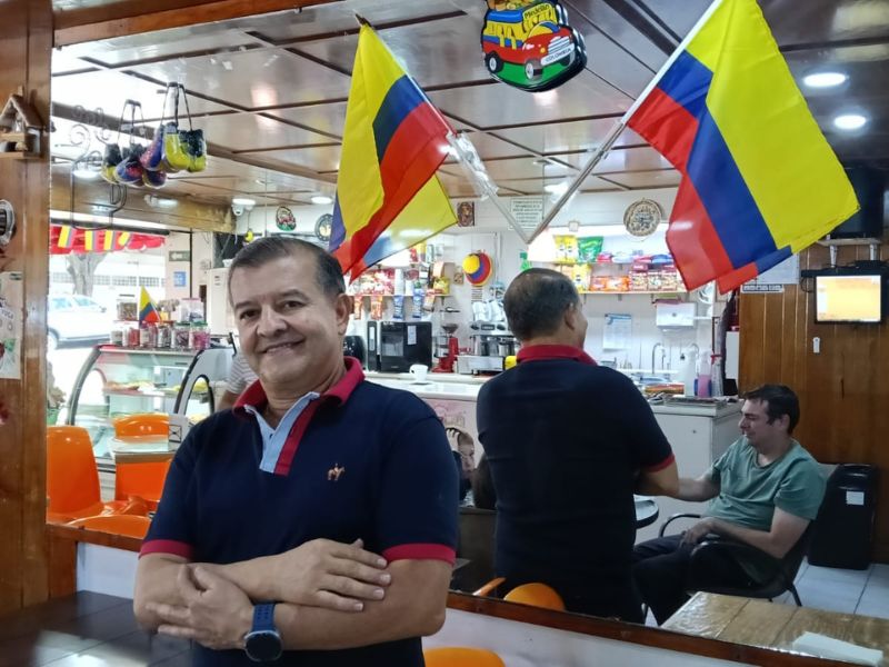 Juan Carlos Moreno migró de Colombia a México huyendo de la violencia.