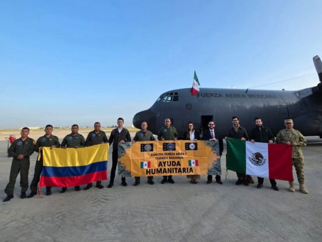 México ayuda a Colombia
