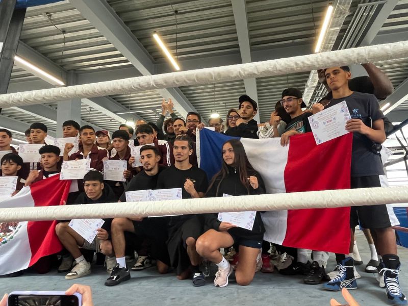 El corazón de Tepito recibió el Primer Encuentro internacional de boxeo por La Paz entre México y Francia