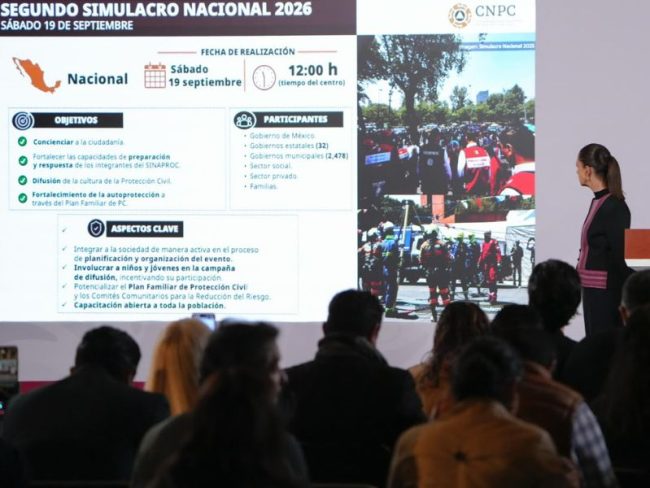 Mañanera Hoy Gobierno de México realizará el Segundo Simulacro Nacional 2026
