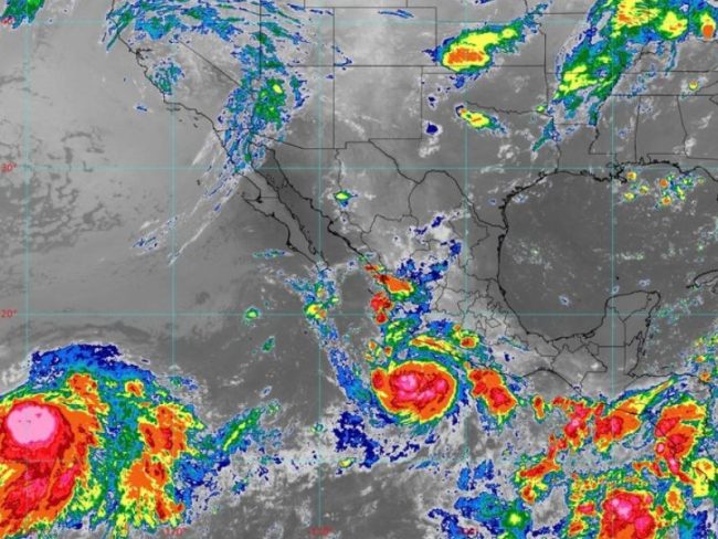 La Tormenta Tropical Polo se intensifica en el Pacífico y provocará lluvias intensas en Oaxaca y muy fuertes en Guerrero y Michoacán.