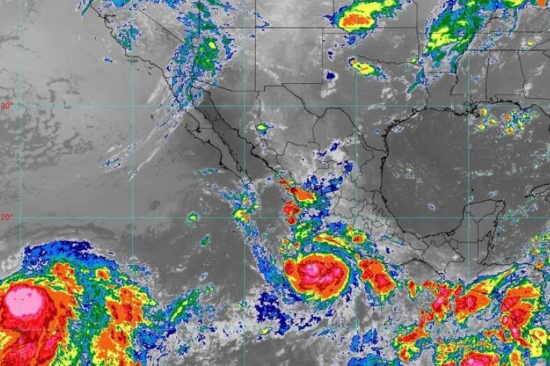 La Tormenta Tropical Polo se intensifica en el Pacífico y provocará lluvias intensas en Oaxaca y muy fuertes en Guerrero y Michoacán.