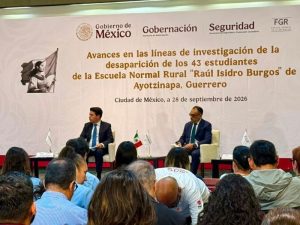 Gobierno de México informa avances en el caso Ayotzinapa, con nuevas líneas de investigación, búsqueda en Guerrero y digitalización de 5 millones de páginas.