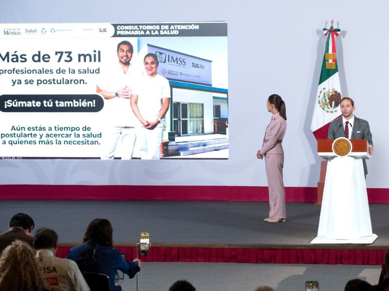 México pondrá en operación 12 mil 750 Consultorios del Servicio Universal de Salud a partir de enero de 2027, con atención médica y medicamentos gratuitos.