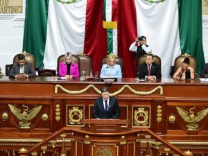 Pablo Vázquez Camacho, Secretario de Seguridad Ciudadana, comparece ante diputados y diputadas en el Congreso de la Ciudad de México.