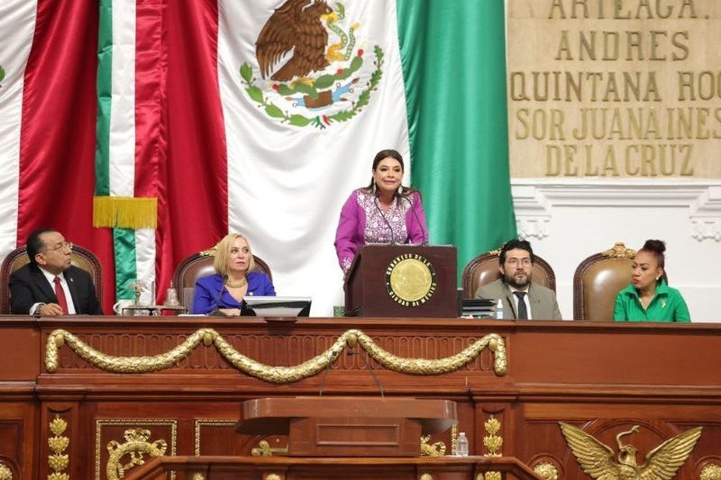 Clara Brugada reportó que 82% de los 113 compromisos de su administración están cumplidos o en proceso y destacó avances en inversión pública, bienestar social y seguridad durante su segundo informe de gobierno. Clara Brugada reportó que 82% de los 113 compromisos de su administración están cumplidos o en proceso y destacó avances en inversión pública, bienestar social y seguridad durante su segundo informe de gobierno.